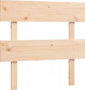 vidaXL Rama łóżka z wezgłowiem, 3FT, pojedyncza, lite drewno 8