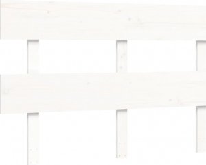 vidaXL Rama łóżka z wezgłowiem, biała, 4FT, mała podwójna, lite drewno 8