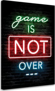 Feeby Obraz na płótnie, Napis dla graczy neon gaming - 80x120 1