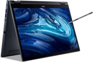 Laptop Acer Acer TravelMate P4 P414RN-52-5790 i5-1240P Hybryda (2w1) 35,6 cm (14") Ekran dotykowy WUXGA Intel Core i5 8 GB DDR4-SDRAM 256 GB SSD Wi-Fi 6E (802.11ax) Windows 11 Pro Czarny 1