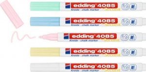Edding Marker kredowy e-4085 EDDING, 1-2 mm, 5 szt., mix kolorów 1