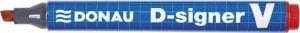 Donau Marker permanentny DONAU D-Signer, 1-4mm (linia), czerwony 1