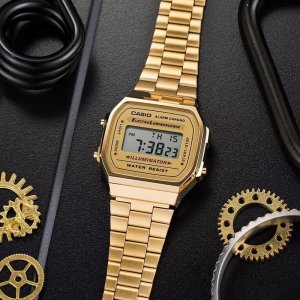 Zegarek Casio ZEGAREK MĘSKI CASIO A168WG-9W (zd088b) - KLASYKA 4