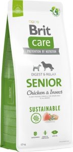 Brit Care Dog Sustainable Senior Chicken & Insect 12kg 1