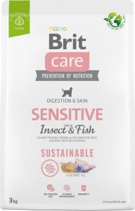 Brit Sucha karma dla psa Dog Sustainable Sensitive Insect Fish 3 kg 1