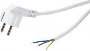 Kabel zasilający LogiLink Cable Logilink Power cord CEE 7/7 1,5m White 1