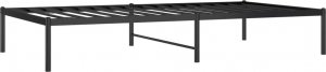 vidaXL vidaXL Metalowa rama łóżka, czarna, 100x190 cm 4