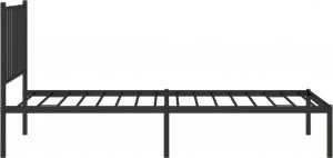 vidaXL vidaXL Metalowa rama łóżka z wezgłowiem, czarna, 75x190 cm 6