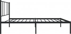 vidaXL vidaXL Metalowa rama łóżka z wezgłowiem, czarna, 80x200 cm 7