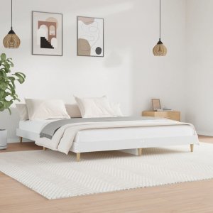 vidaXL vidaXL Rama łóżka, biała, 180x200 cm, materiał drewnopochodny 1