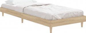 vidaXL vidaXL Rama łóżka, dąb sonoma, 75x190 cm, materiał drewnopochodny 5