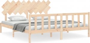 vidaXL vidaXL Rama łóżka z wezgłowiem, 6FT Super King, lite drewno 2