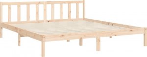 vidaXL vidaXL Rama łóżka z wezgłowiem, 6FT Super King, lite drewno 9