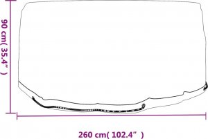 vidaXL vidaXL Pokrowce na meble ogrodowe, 2 szt, 10 oczek, 260x90 cm, okrągłe 7
