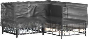 vidaXL vidaXL Pokrowiec na narożne meble ogrodowe, 16 oczek, 215x215x70 cm 9