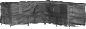 vidaXL vidaXL Pokrowiec na narożne meble ogrodowe, 16 oczek, 285x285x70 cm 9