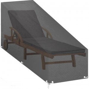 vidaXL vidaXL Pokrowiec na leżak ogrodowy, 12 oczek, 200x65x35/60 cm, PE 2