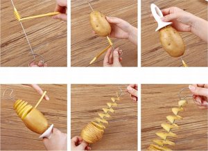 Verk MASZYNKA DO ZIEMNIAKÓW CHIPSÓW ZAKRĘCONA FRYTKA 6