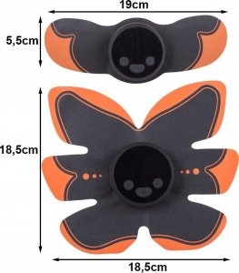 Verk ELEKTROSTYMULATOR STYMULATOR MIĘŚNI BRZUCHA 3x EMS 9