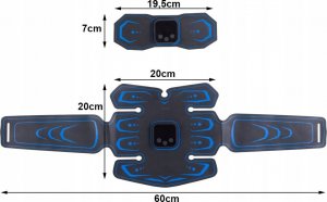 Verk ELEKTROSTYMULATOR STYMULATOR MIĘŚNI BRZUCHA 3x EMS 6