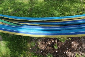 Verk HAMAK OGRODOWY MOCNY BUJAK POKROWIEC WISZĄCY LINKI 8