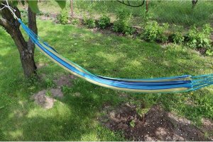 Verk HAMAK OGRODOWY MOCNY BUJAK POKROWIEC WISZĄCY LINKI 10