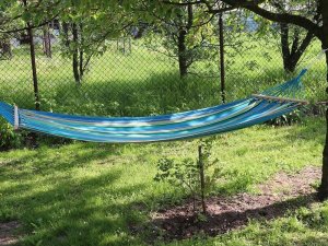 Verk HAMAK OGRODOWY ZE STELAŻEM WISZĄCY BUJAK Z LINKAMI 5