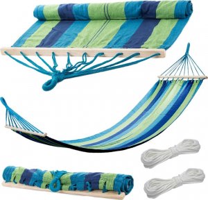 Verk HAMAK OGRODOWY ZE STELAŻEM WISZĄCY BUJAK Z LINKAMI 17