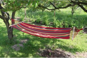 Verk HAMAK OGRODOWY ZE STELAŻEM WISZĄCY BUJAK Z LINKAMI 3