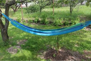 Verk HAMAK OGRODOWY MOCNY BUJAK POKROWIEC WISZĄCY LINKI 5