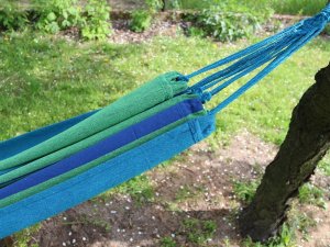 Verk HAMAK OGRODOWY MOCNY BUJAK POKROWIEC WISZĄCY LINKI 7