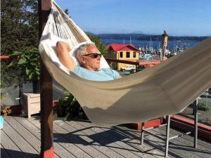 Verk HAMAK OGRODOWY WISZĄCY HUŚTAWKA BUJAK WOREK DUŻY 4