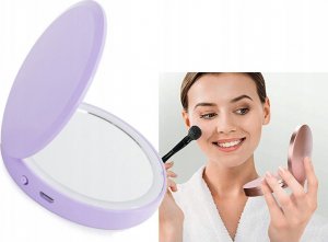 Lusterko kosmetyczne Verk LUSTERKO DO MAKIJAŻU KOSMETYCZNE PODŚWIETLANE LED 2