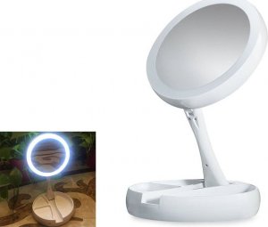 Lusterko kosmetyczne Verk Lusterko podświetlane LED obrotowe powiększające 2