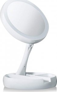 Lusterko kosmetyczne Verk Lusterko podświetlane LED obrotowe powiększające 3