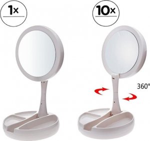 Lusterko kosmetyczne Verk Lusterko podświetlane LED obrotowe powiększające 9