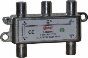 CORAB Rozgałęźnik sygnału splitter 5-2400Mhz 4 wyjścia power pass CORAB 1