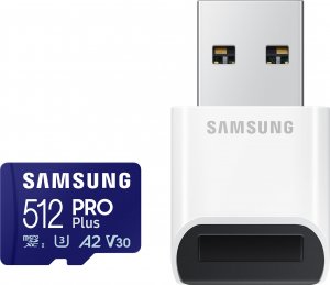Karta Samsung PRO Plus SDXC 512 GB U3 A2 V30 (MB-MD512SB/WW) 1