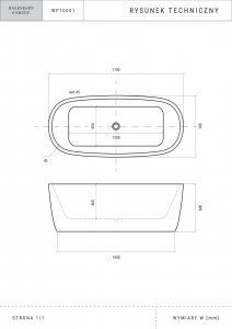 Wanna Hagendsen&Smith Vasta Reno wolnostojąca 170x78 biała połysk 3