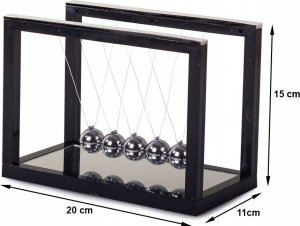 Verk WAHADŁO KULKI KULE NEWTONA BIURKO DUŻE PREZENT 9