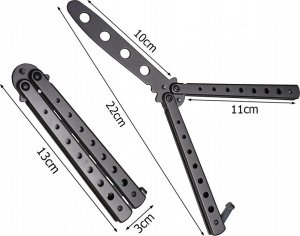 Verk NÓŻ MOTYLKOWY DO ĆWICZEŃ TRENINGOWY TĘPY MOTYLEK 7