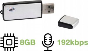 Verk MINI DYKTAFON SZPIEGOWSKI PODSŁUCH PENDRIVE USB 5