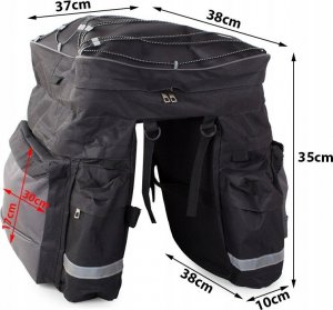 Verk TORBA ROWEROWA SAKWA NA ROWER BAGAŻNIK DUŻA KUFER 7