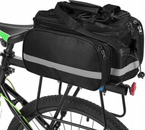 Verk Torba rowerowa sakwa na rower bagażnik duża kufer 12
