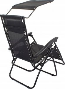 Verk LEŻAK OGRODOWY PLAŻOWY SKŁADANY DASZEK GRAVITY 8