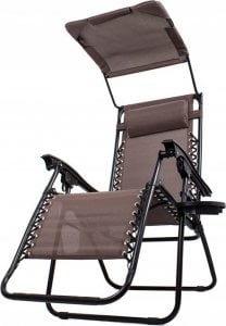 Verk LEŻAK OGRODOWY PLAŻOWY SKŁADANY DASZEK GRAVITY 3