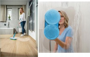 Mop elektryczny Verk MOP OBROTOWY ELEKTRYCZNY BEZPRZEWODOWY 6 NAKŁADEK 9