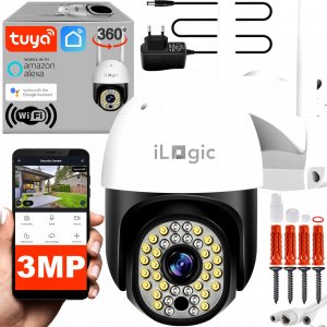Kamera IP iLogic Zewnętrzna Kamera Obrotowa IP TUYA 3MPx WiFi ZOOM 1