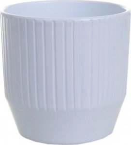 Cermax Osłonka ceramiczna na doniczkę biała 13,5cm Lasur 1