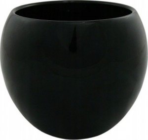 Cermax Osłonka ceramiczna na doniczkę czarna 20 x 13,5 cm 1